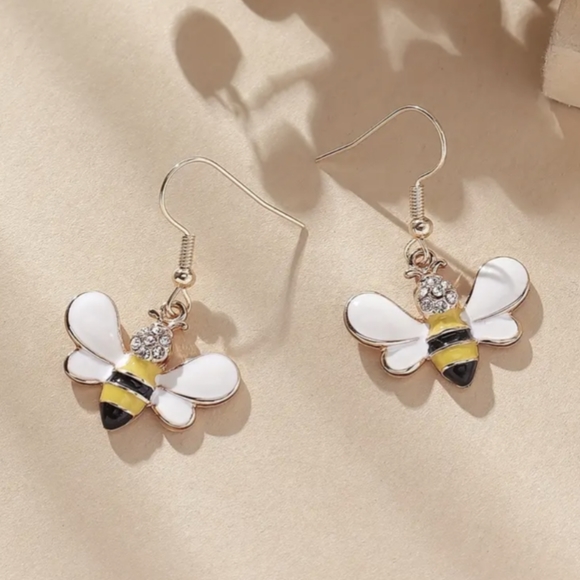 Bumble bee earrings - Picture 1 of 3